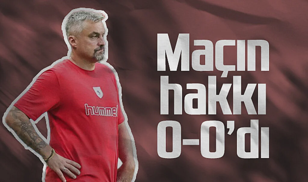 Samsunspor Teknik Direktörü Thomas Reis: "Maçın Hakkı 0-0'dı, Kaybettiğimiz İçin Üzgünüz"