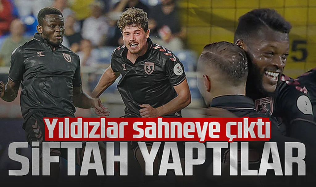 Samsunspor'un Üçlüsü Sahneye Çıktı! Siftah Yaptılar...