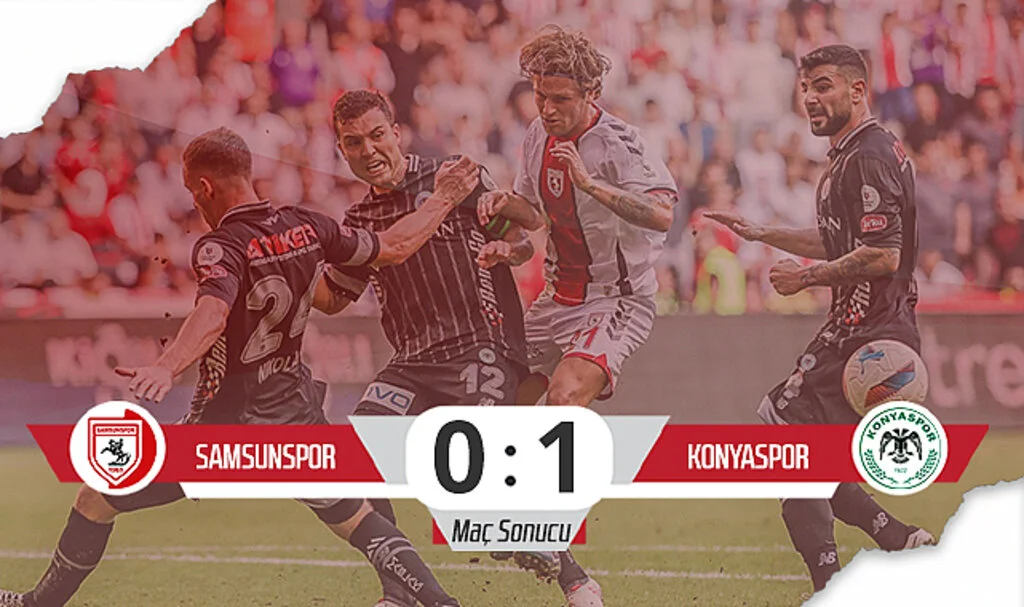 Son Dakika! Samsunspor: 0 – Konyaspor: 1 (Maç Özeti)