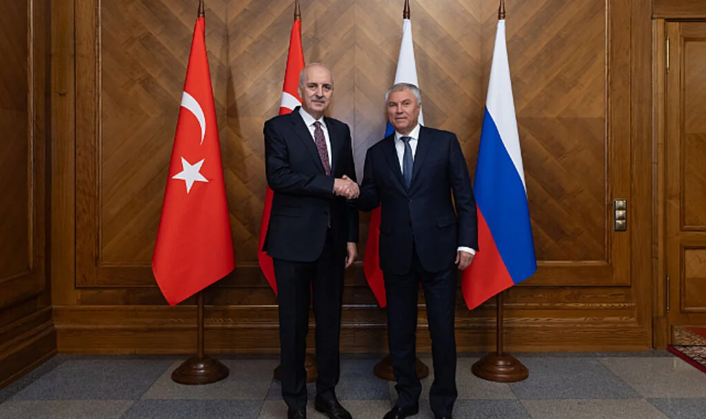TBMM Başkanı Numan Kurtulmuş, Rusya’da Volodin ile Görüştü