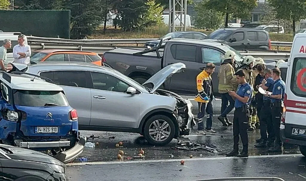 TEM Otoyolu'nda Zincirleme Kaza: 1 Ölü, 5 Yaralı