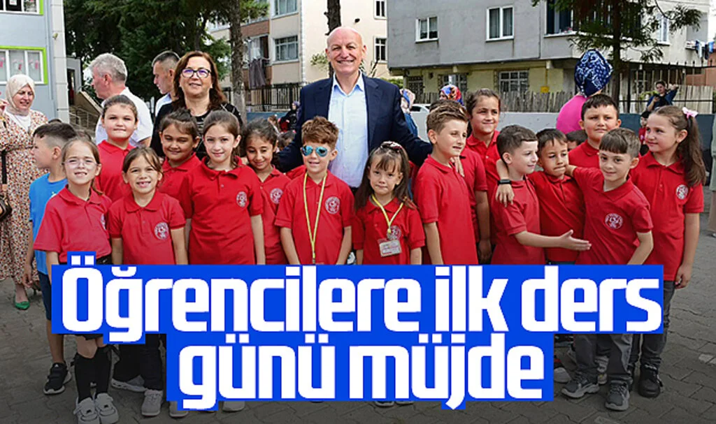 Terme'de Öğrencilere İlk Ders Günü Müjde