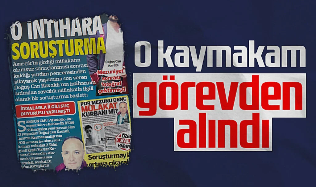 Asarcık Kaymakamı Hakan Köksal Görevden Alındı