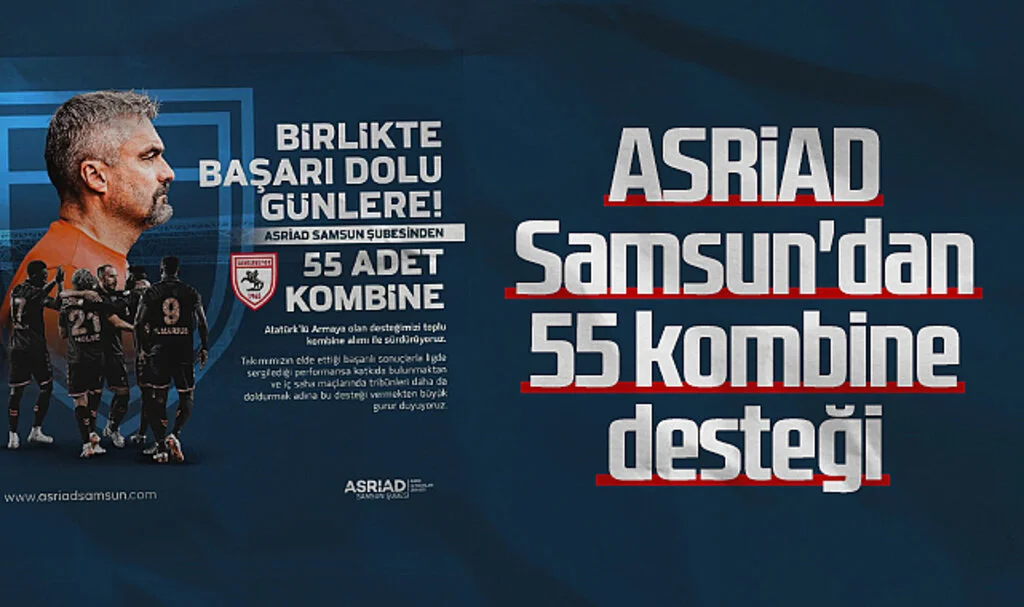 ASRİAD Samsun'dan 55 Kombine Desteği