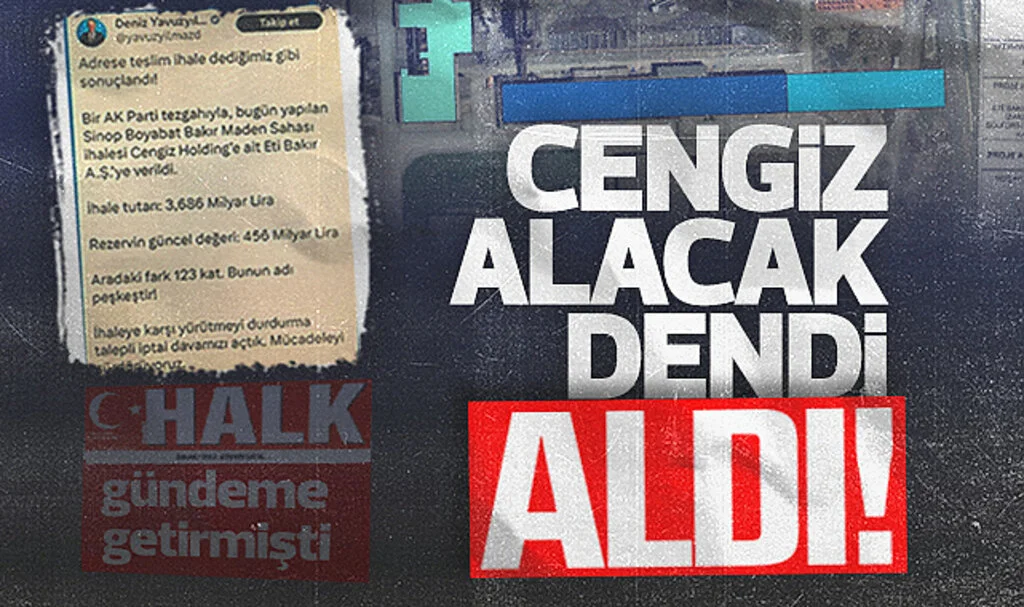 Boyabat'taki İhaleyi Cengiz Holding Alacak Dendi, Aldı!
