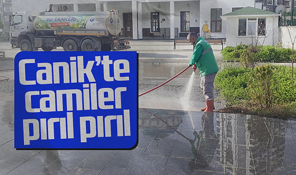 Canik'te Camiler Temizleniyor