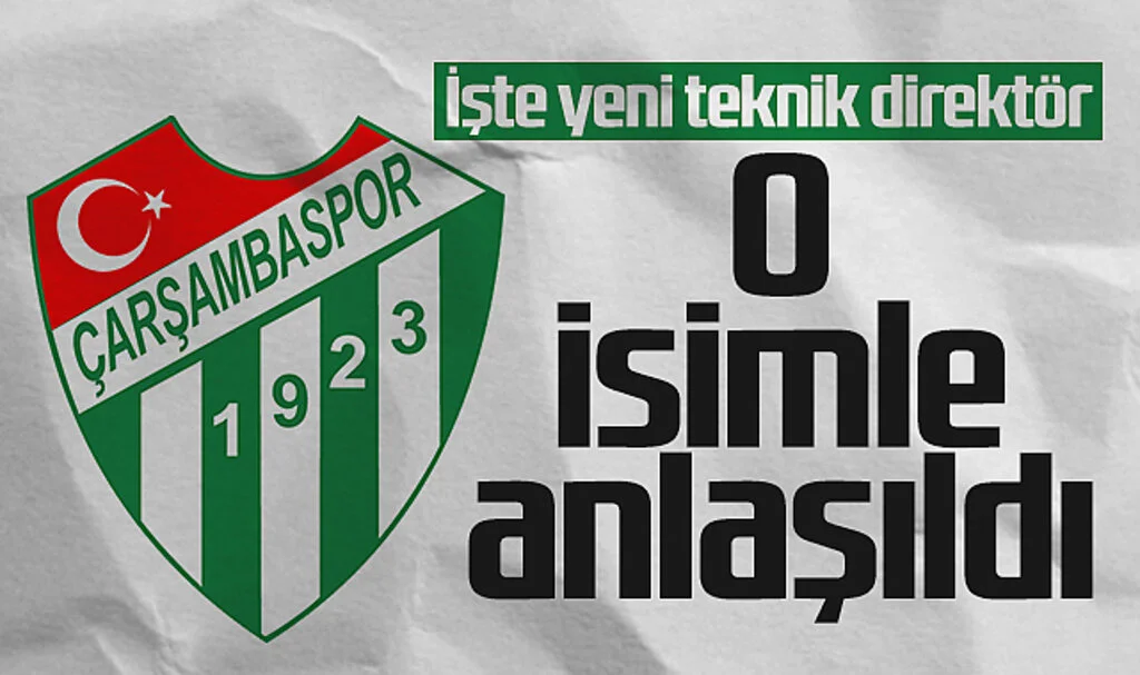 Çarşambaspor Yeni Teknik Direktörünü Buldu