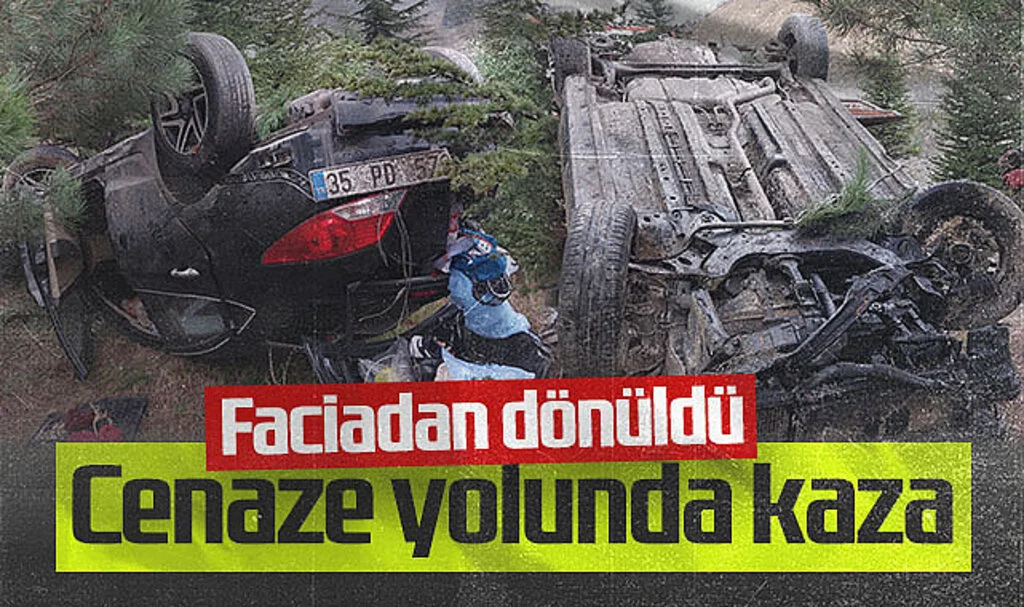 Cenaze Yolunda Feci Kaza: 3 Kişi Hastaneye Kaldırıldı