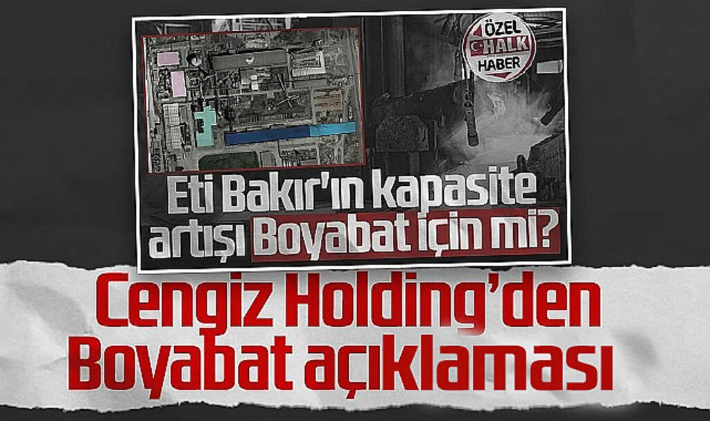 Cengiz Holding'den Boyabat Açıklaması!