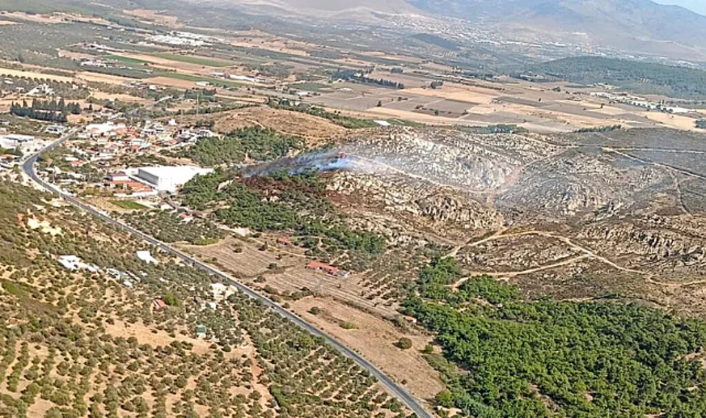Foça'daki Yangın Büyüyor! Müdahale Ekipleri Seferber Oldu