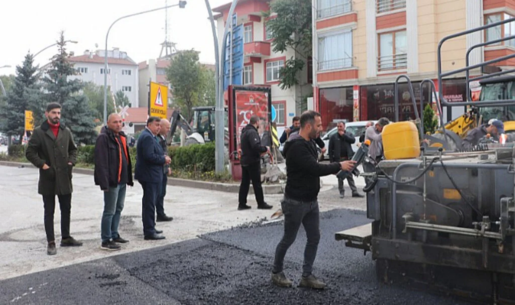 Havza’da Samsun Büyükşehir Belediyesi Asfalt Çalışmalarına Başladı