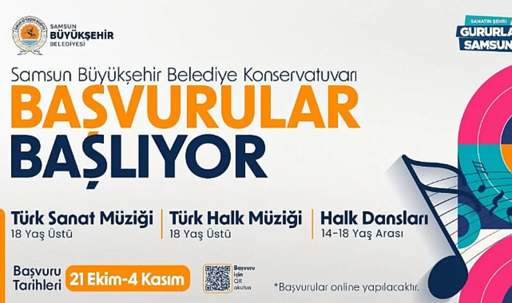Samsun Büyükşehir Konservatuvarı Başvuruları Başladı