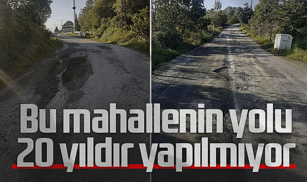 Samsun Çarşamba'nın Ağacagüney Mahallesi, 20 Yıldır Yol Sorununa Çözüm Bekliyor