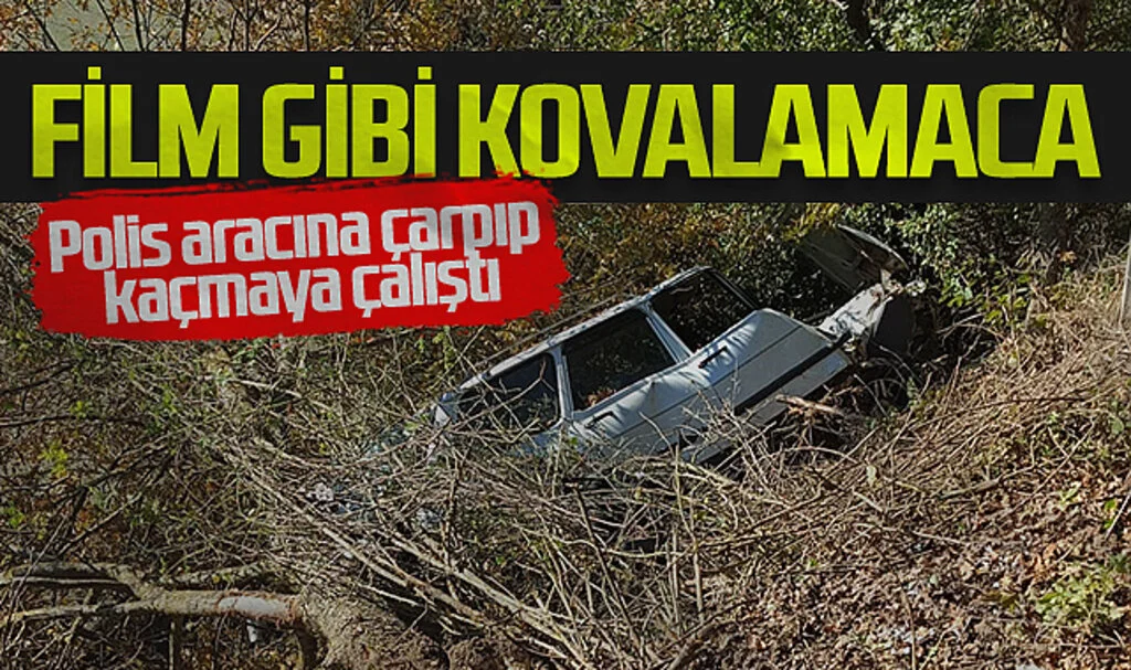 Samsun’da 8 Kilometrelik Kovalamaca: Polis Aracına Çarpıp Kaçtı