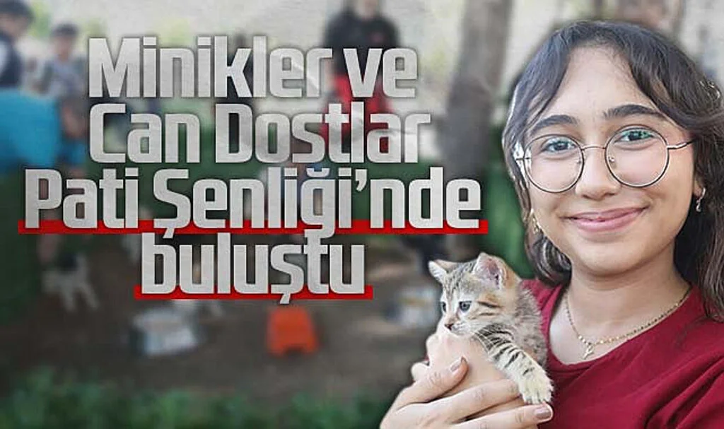 Samsun'da Çocuklar Pati Şenliği'nde Sokak Hayvanlarıyla Buluştu