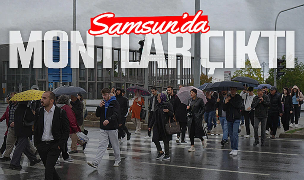 Samsun'da Hava Soğuyor Montlar Çıkıyor
