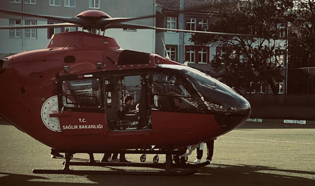 Samsun'da Kalp Krizi Geçiren Kişiye Helikopterle Müdahale