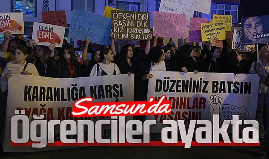 Samsun'da öğrenciler ayakta: Can güvenliği istiyoruz