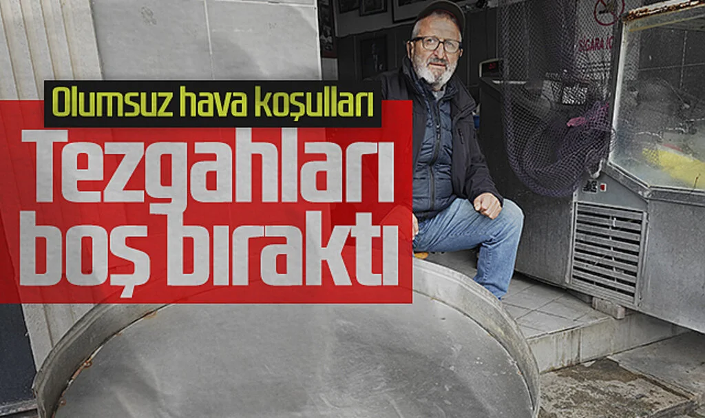 Samsun'da olumsuz hava koşulları nedeniyle balık tezgahları boş kaldı