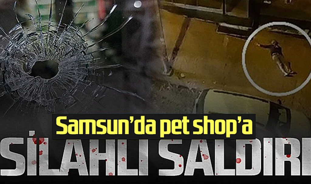 Samsun'da pet shop'a silahlı saldırı