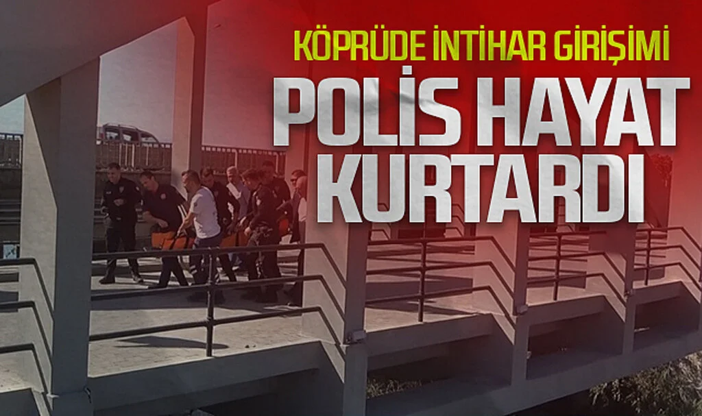 Samsun'da Polis Köprüdeki Genci İntihardan Kurtardı