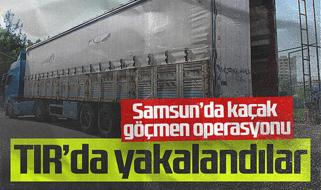 Samsun'da Tırda 40 Kaçak Göçmen Yakalandı: Sürücü Gözaltında