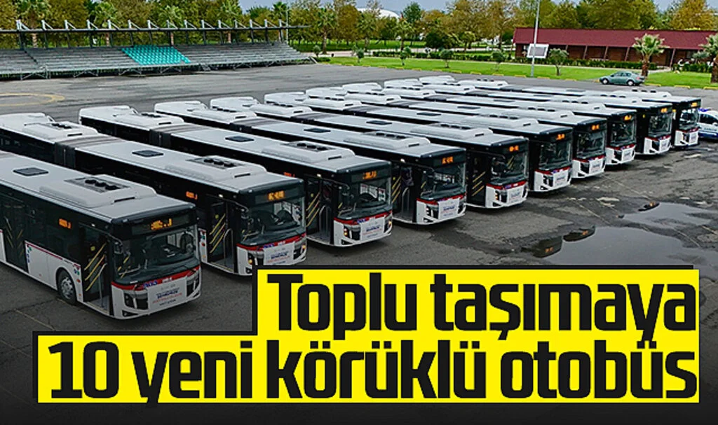 Samsun'da Toplu Taşımaya 10 Yeni Körüklü Otobüs Eklendi