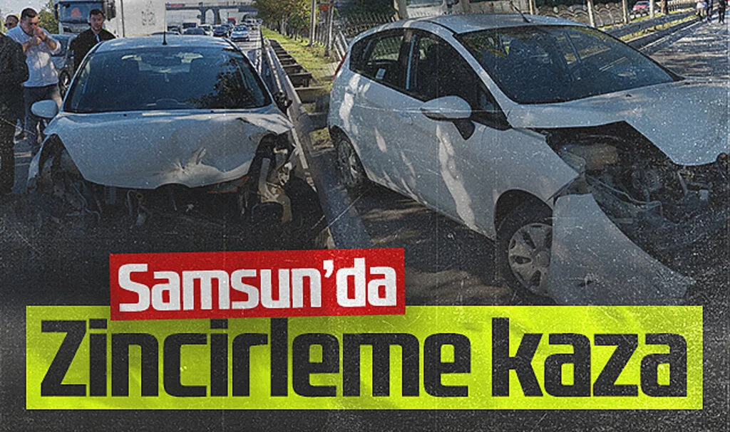 Samsun'da Zincirleme Kaza: Anne ve Kızı Yaralandı