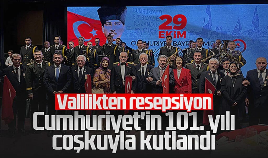 Samsun Valiliği'nden 29 Ekim Resepsiyonu: Cumhuriyet'in 101. Yılı Coşkuyla Kutlandı
