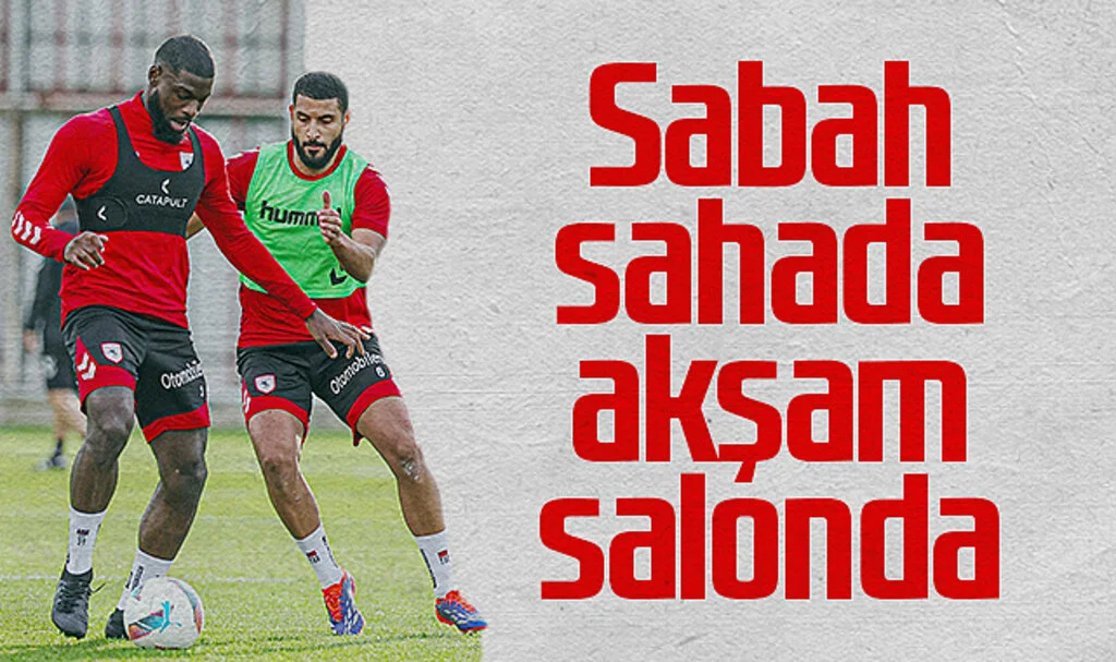 Samsunspor, Adana Demirspor Maçı Öncesi Çift İdmanla Hazırlıklarını Sürdürüyor