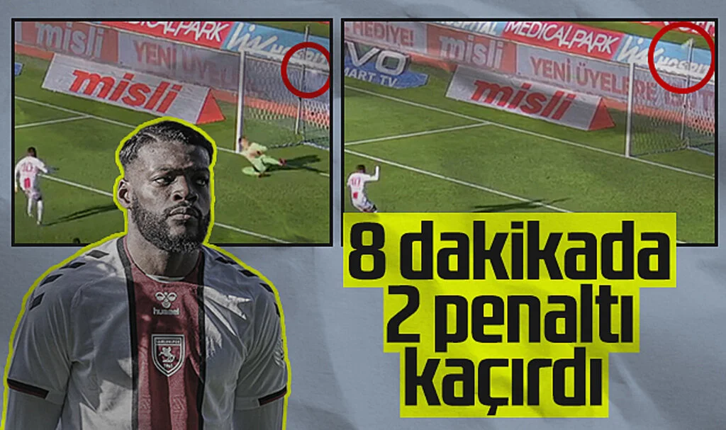 Samsunspor'da Olivier Ntcham, 8 Dakikada 2 Penaltı Kaçırdı