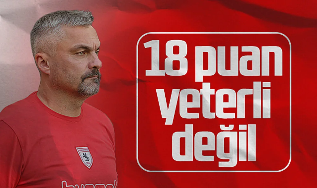 Samsunspor Teknik Direktörü Reis: 18 Puan Süper Lig'de Kalmak İçin Yeterli Değil