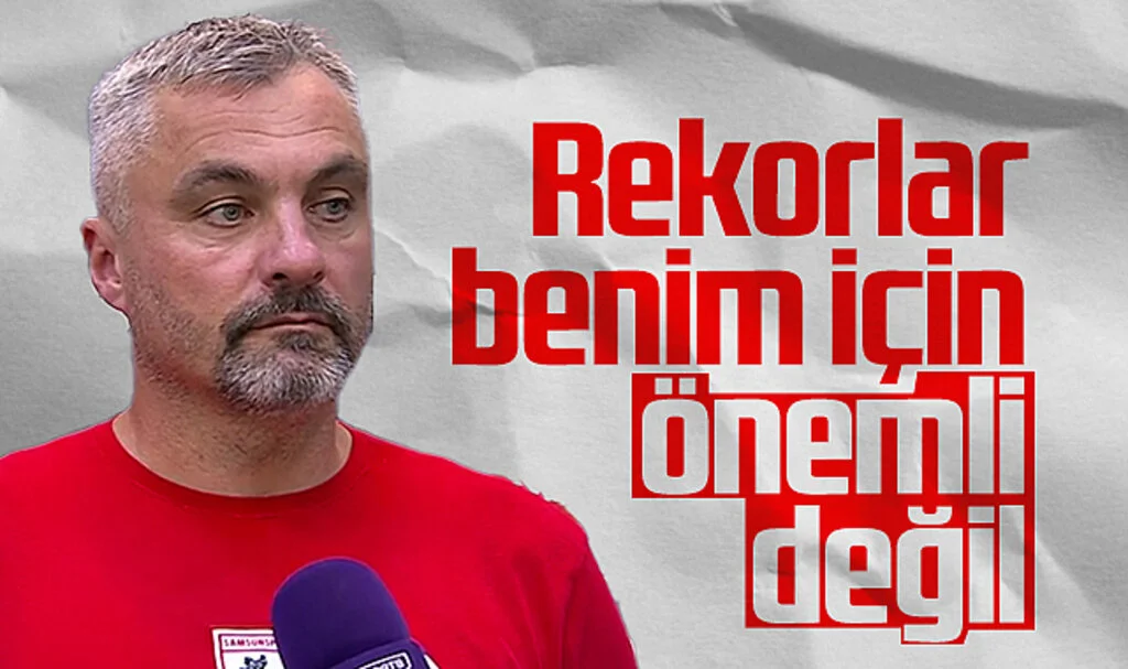 Samsunspor Teknik Direktörü Thomas Reis: Rekorlar Benim İçin Önemli Değil