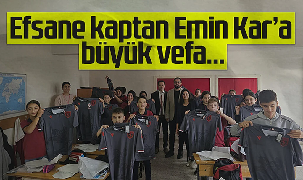 Samsunspor'un efsane kaptanı Emin Kar'a büyük vefa