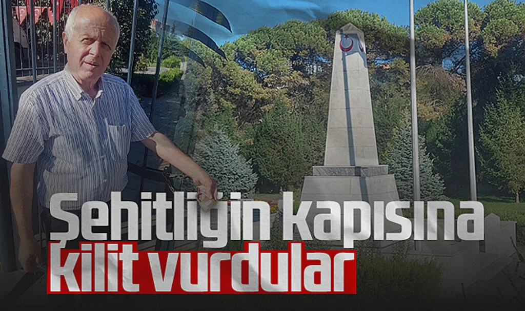 Şehitliğin Kapısına Kilit Vurdular 