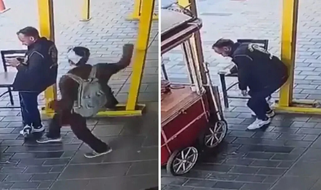 Taksim'de bıçaklanan polis taburcu edildi