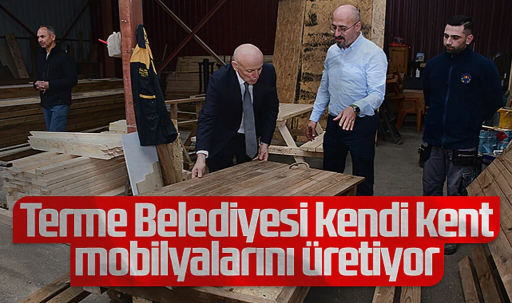 Terme Belediyesi Kendi Kent Mobilyalarını Üretiyor