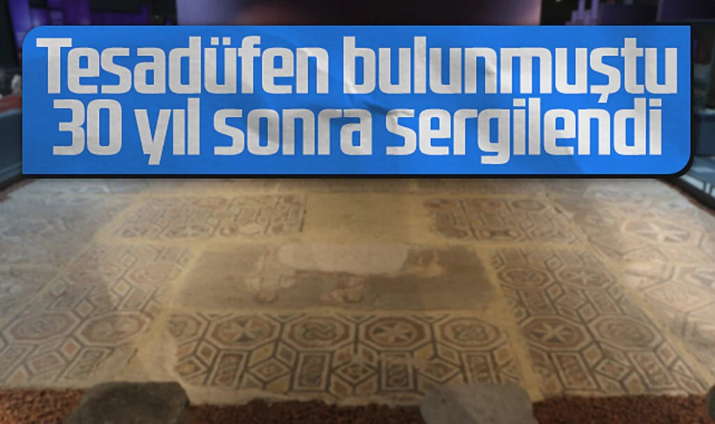 Tesadüfen bulunan 2 bin yıllık mozaik, 30 yıl sonra sergilendi