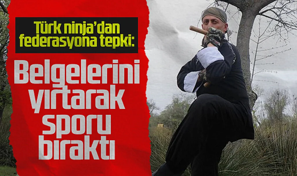 Türk Ninja Bilal Çelebi, Federasyonu Protesto Ederek Belgelerini Yırttı