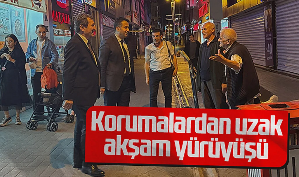 Vali Tavlı ve Başkan Doğan'dan Vatandaşlarla Akşam Yürüyüşü