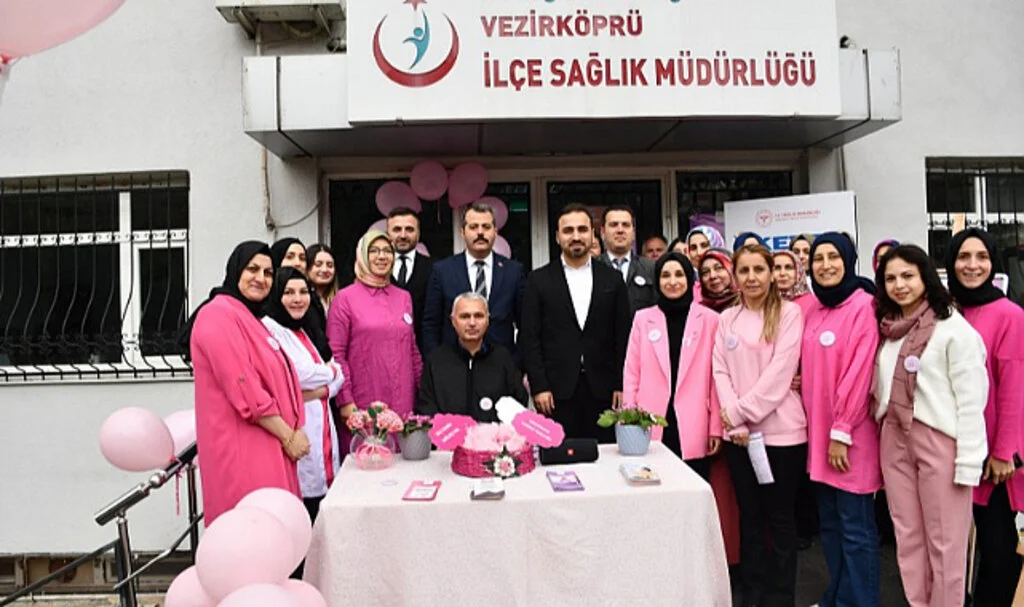Vezirköprü'de Meme Kanseri Farkındalık Ayı Etkinliği Düzenlendi