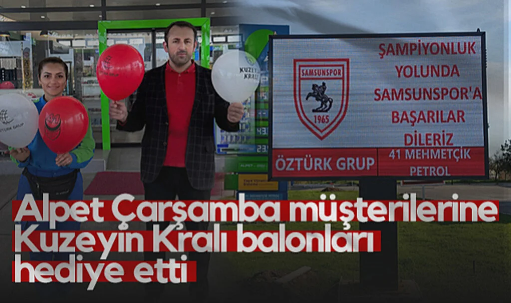 Alpet Çarşamba Müşterilerine Kuzeyin Kralı Balonları Hediye Etti
