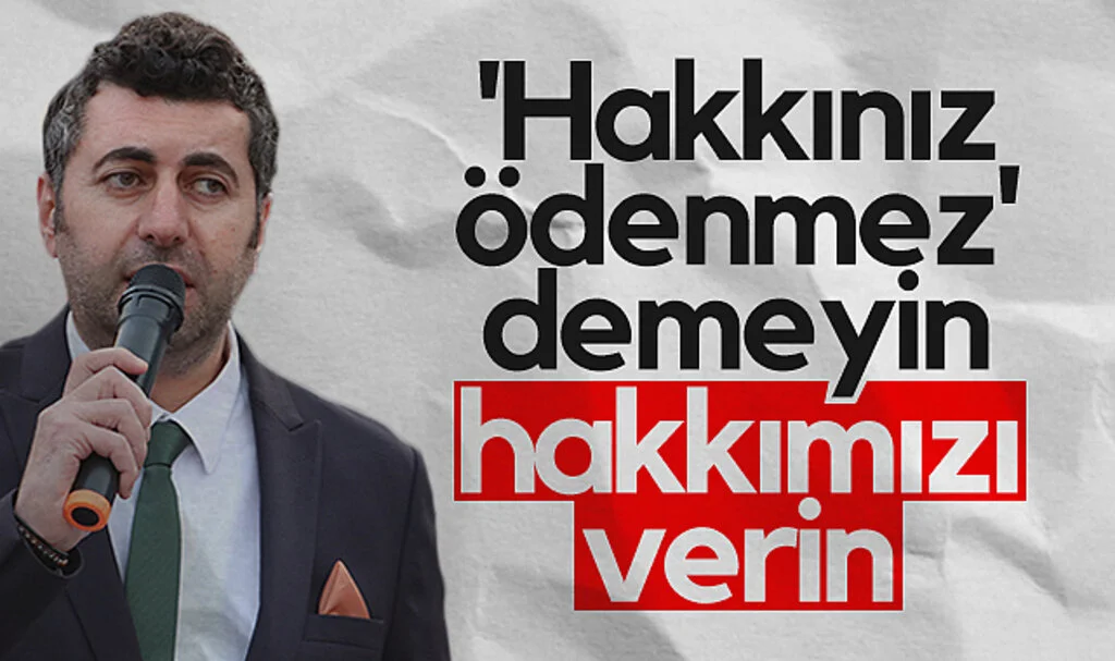 Anadolu Eğitim Sendikası Genel Başkanı Mehmet Alper Öğretici: Hakkınız ödenmez demeyin hakkımızı verin