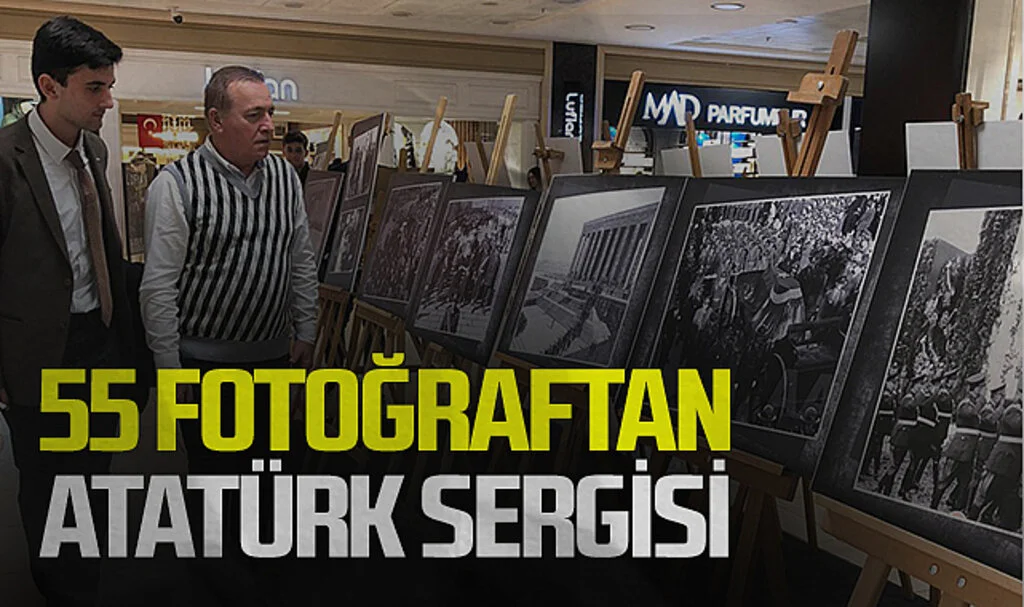Atatürk'ün Anısına 55 Fotoğraflık Sergi Yeşilyurt AVM'de Açıldı