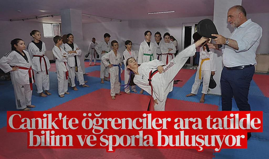 Canik'te Öğrenciler Ara Tatilde Bilim ve Sporla Buluşuyor