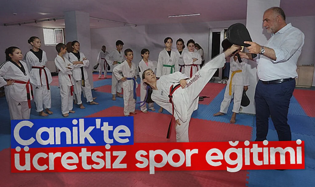 Canik'te ücretsiz spor eğitimi