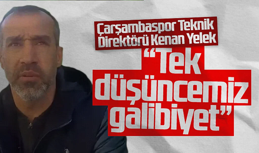 Çarşambaspor Teknik Direktörü Kenan Yelek: Tek düşüncemiz galibiyet