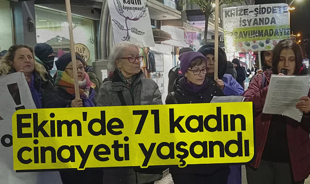 Ekim'de 71 kadın cinayeti yaşandı