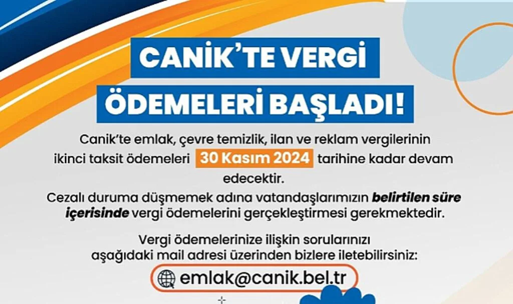 Emlak ve ÇTV Vergisi İçin Son Gün 30 Kasım