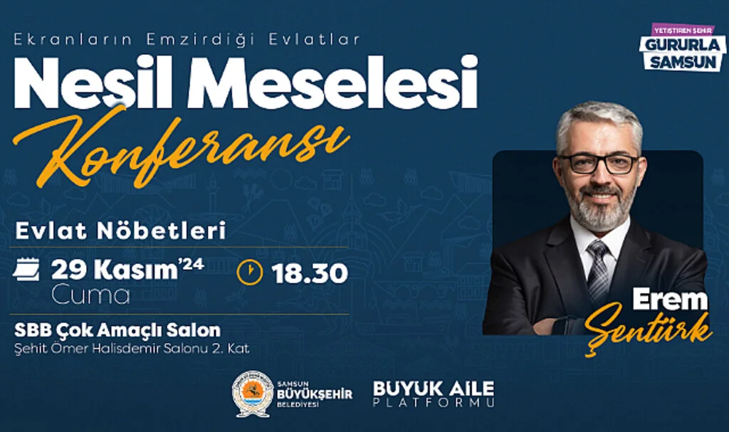 Gazeteci yazar Erem Şentürk Samsun'da